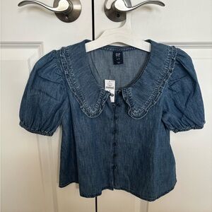 Girls NWT, GAP Button Button-Up Bundle, size M